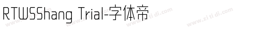 RTWSShang Trial字体转换